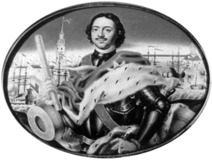 Пётр I. Миниатюра. Худ. Г. Мусикийский. 1723 Пётр I. Миниатюра. Худ. Г. Мусикийский. 1723